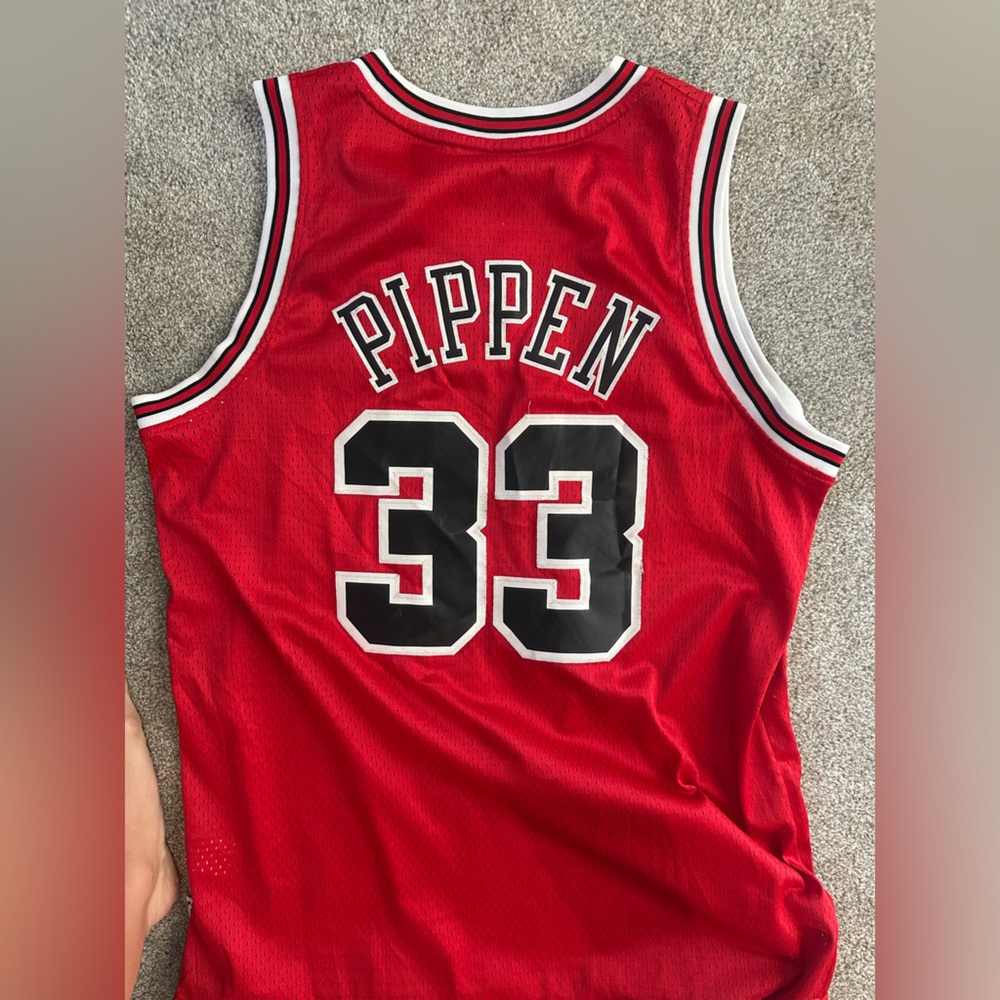 Adidas Red Hardwood Classics Jersey - Picture 4 of 4